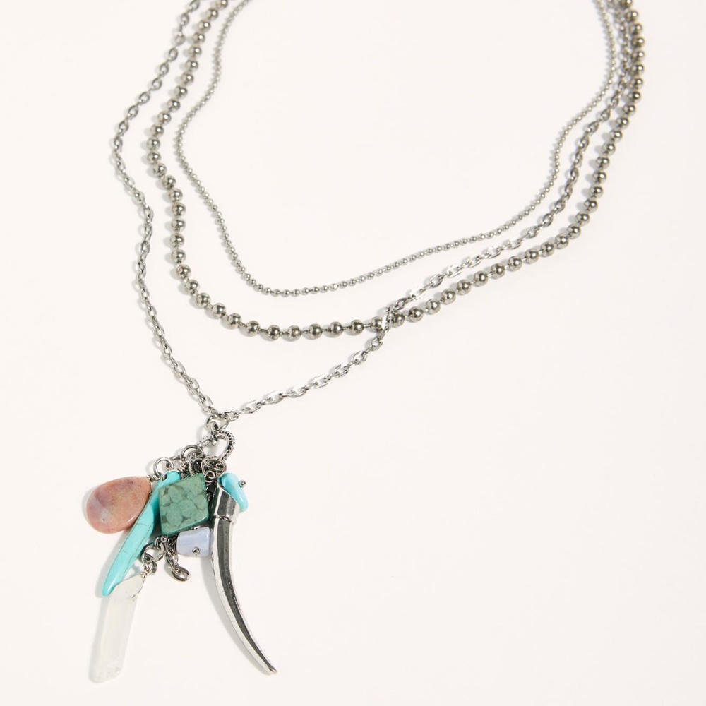 Free People Cluster Pendant Necklace